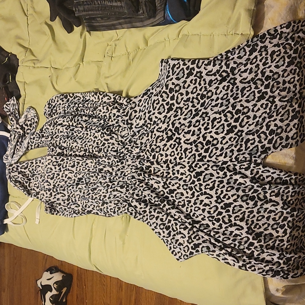 B&W Cheeta Print Romper